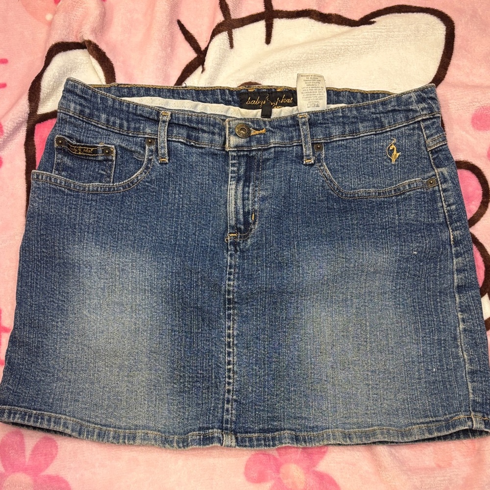 Baby Phat Classic Blue Denim Mini Skirt
